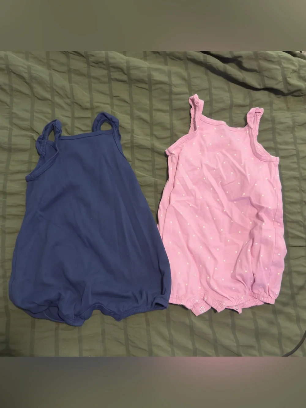 Carter's Navy Blue & Pink Baby Jumpers